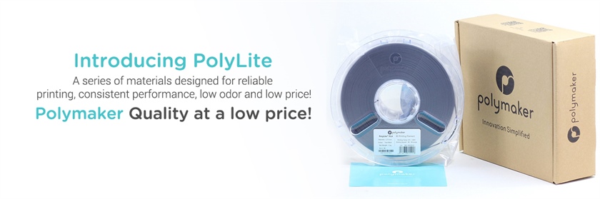 Introducing Polymakers PolyLite series of materials (ABS and PLA In Stock Now)